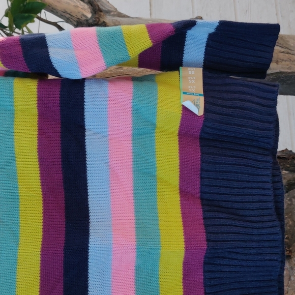 There abouts girls sweater size XS color bold navy stripe - Picture 4 of 7